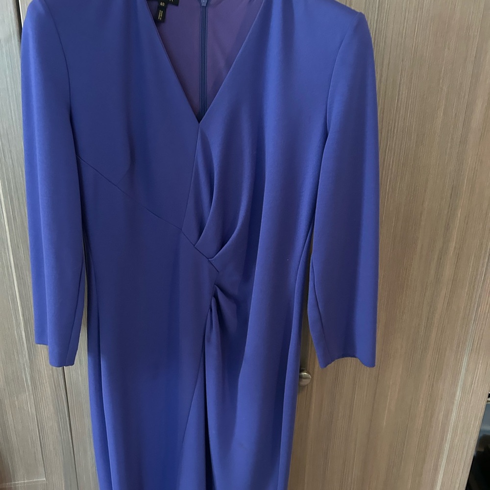 Escada Royal Blue Long Sleeve Dress